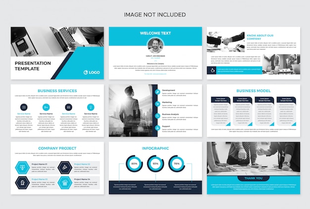 Business booklet presentation design template