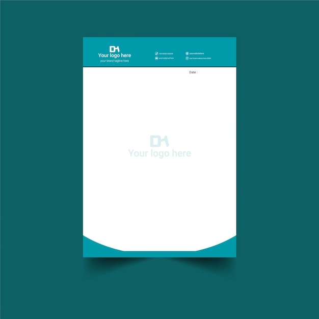 Vector business brand minimal pad design