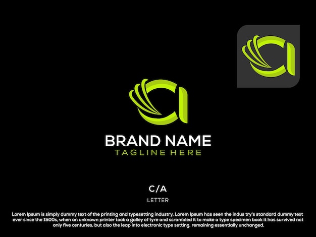 Vettore disegno del logo della lettera di branding aziendale