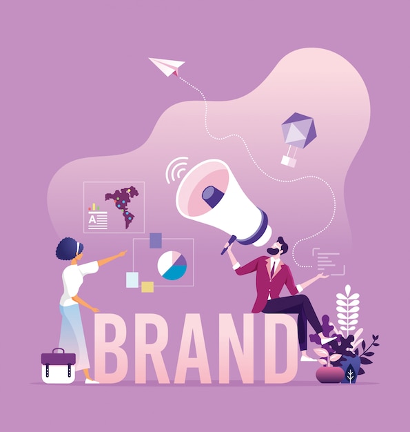 Vector business branding and marketing concept