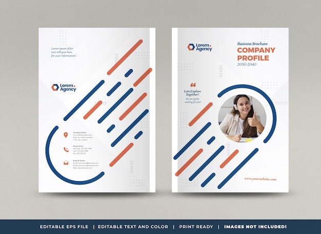 Business Brochure Cover Design or Annual Report and Company Profile Cover or Booklet cover