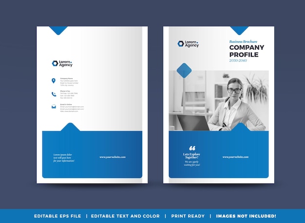 Business Brochure Cover Design or Annual Report and Company Profile Cover or Booklet Cover