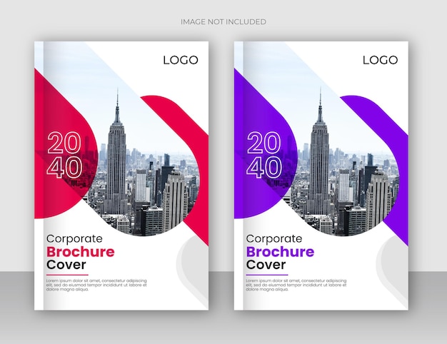 Business brochure cover design or annual report design template