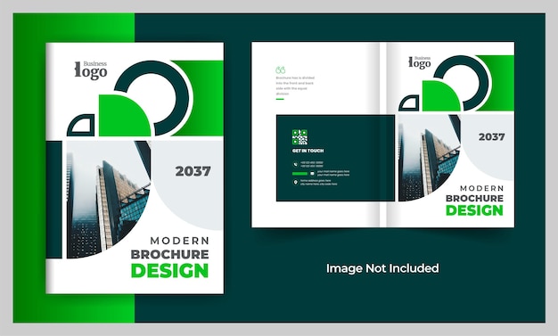 Business brochure cover design template colorful modern corporate layout theme