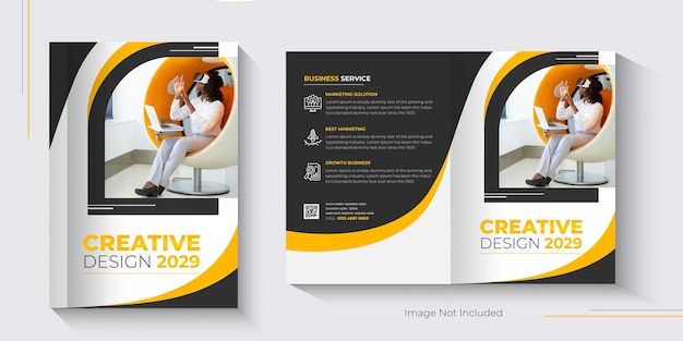 Business brochure cover design template