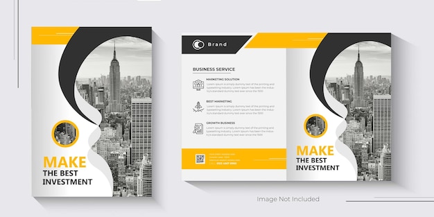 Business brochure cover design template