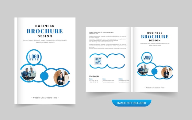 Business brochure cover design template