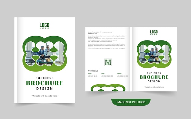 Вектор Шаблон дизайна шаблона бизнес-брошюры