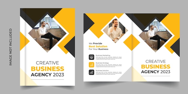 Business brochure cover design template