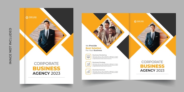 Business brochure cover design template