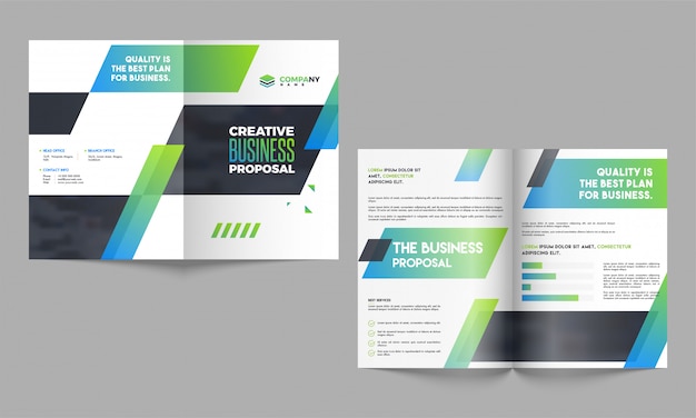 Vector business brochure cover pages design.