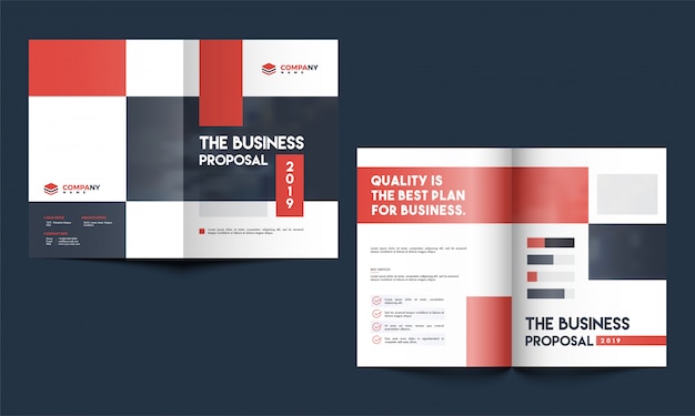 Vector business brochure cover pages design.