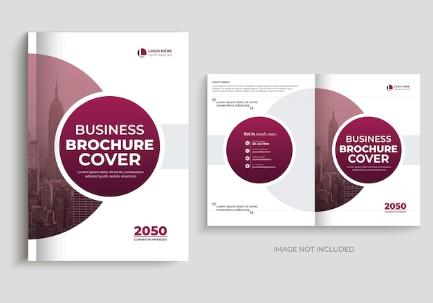 Дизайн шаблона обложки деловой брошюры