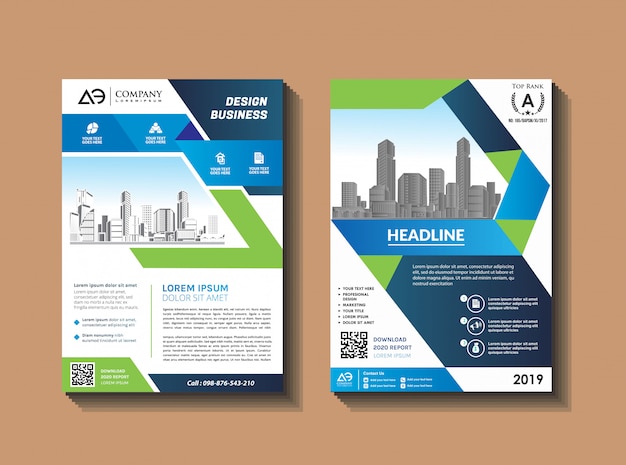 Business Brochure Design Template Flyer Layout Magazine Annual Report