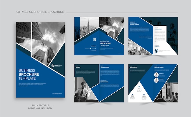 Vector business brochure design template