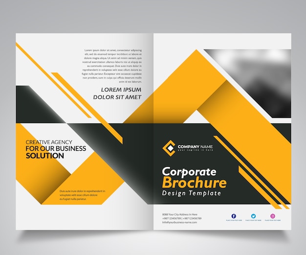 Business brochure design template