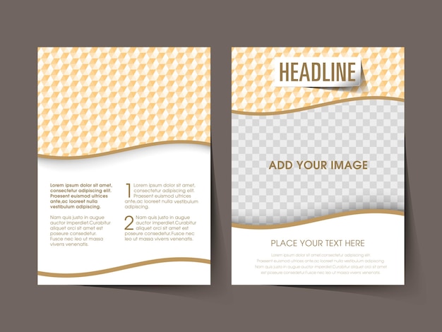 Business brochure flyer design a4 size template