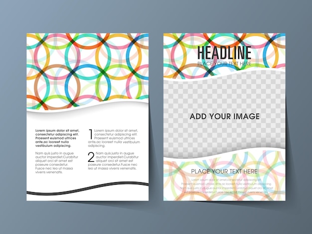 Business brochure flyer design a4 size template