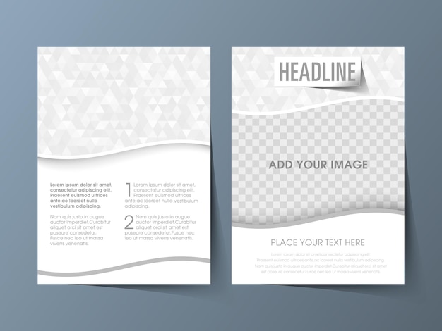 Business brochure flyer design a4 size template