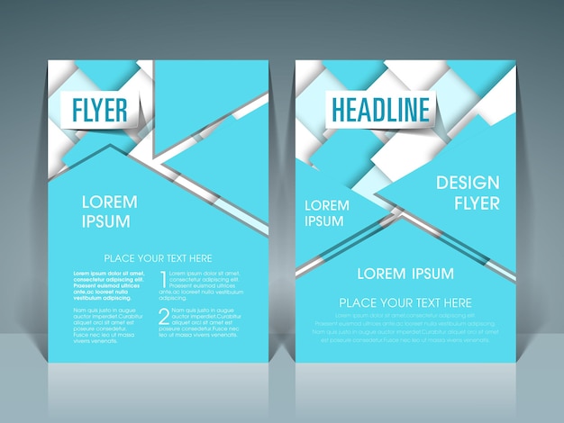 Business brochure flyer design a4 size template