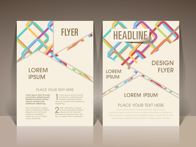 Business brochure flyer design a4 size template