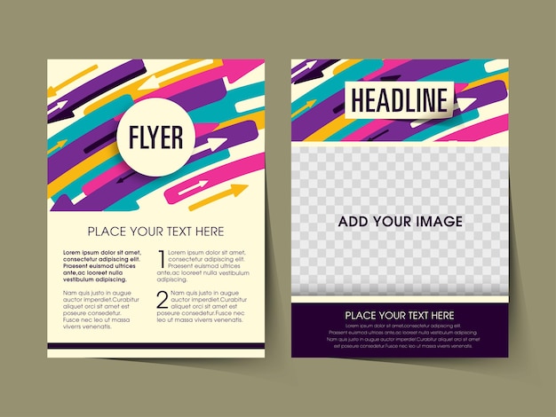 Vector business brochure flyer design a4 size template