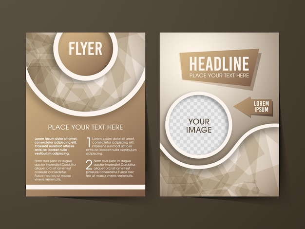 Business brochure flyer design a4 size template