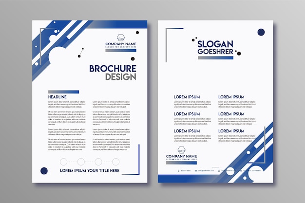 Vector business brochure flyer design