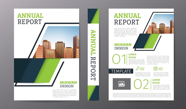 Vector business brochure or flyer template