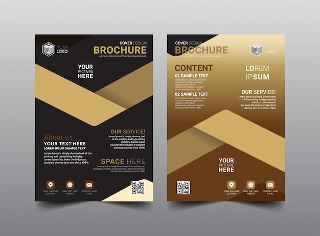 Business brochure template design.