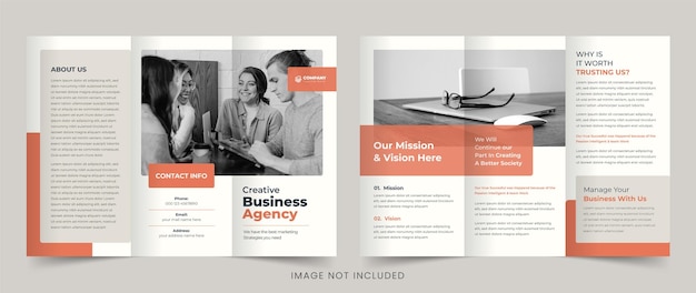Business brochure template trifold brochure a4 brochure print ready