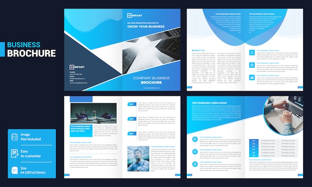 Vector business brochure template