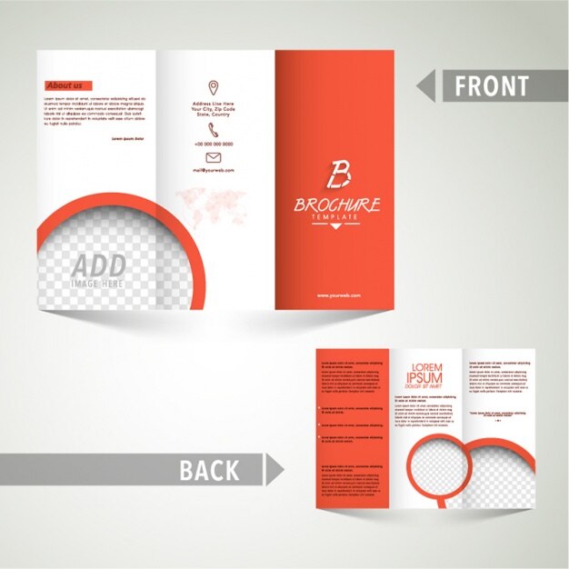 Vettore brochure template affari