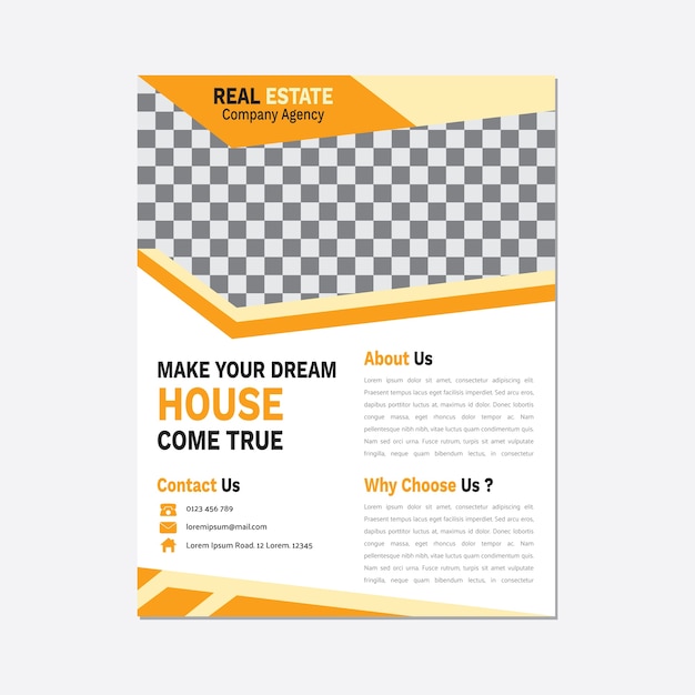 Vector business brochure template