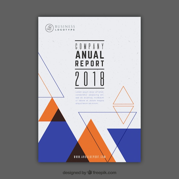 assignment cover page creator Vector business brochure with triangles