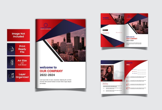 Business brochurebook cover flyer design a4 template