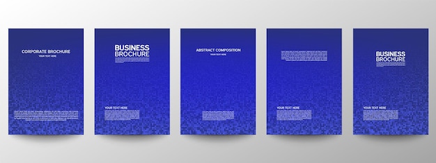 Business brochures. set of templates.