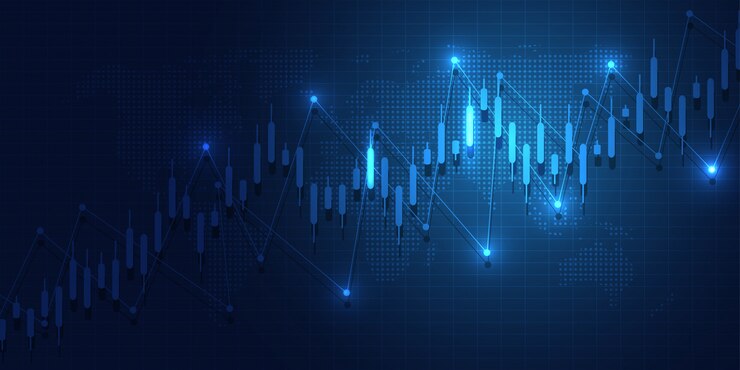 Vector business candle stick graph chart 