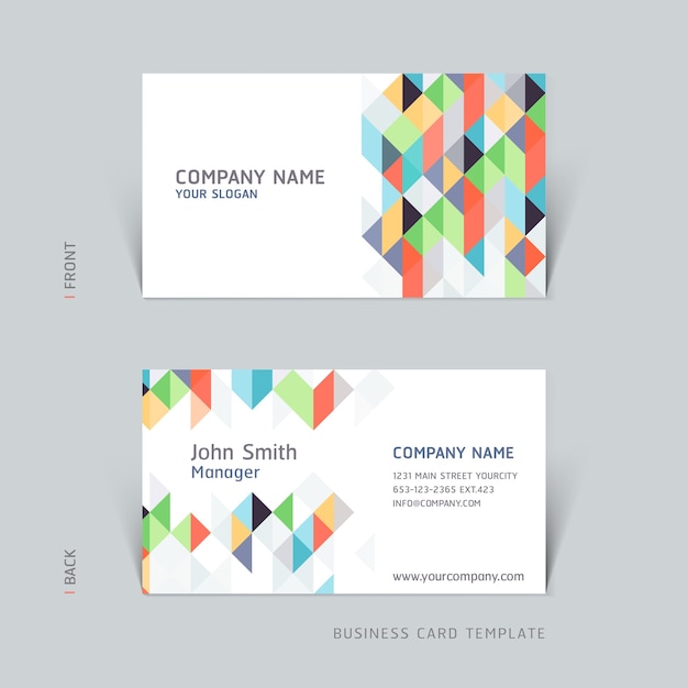 Business card abstract background