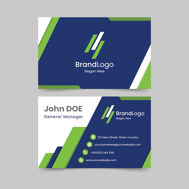 Vector business card abstract template