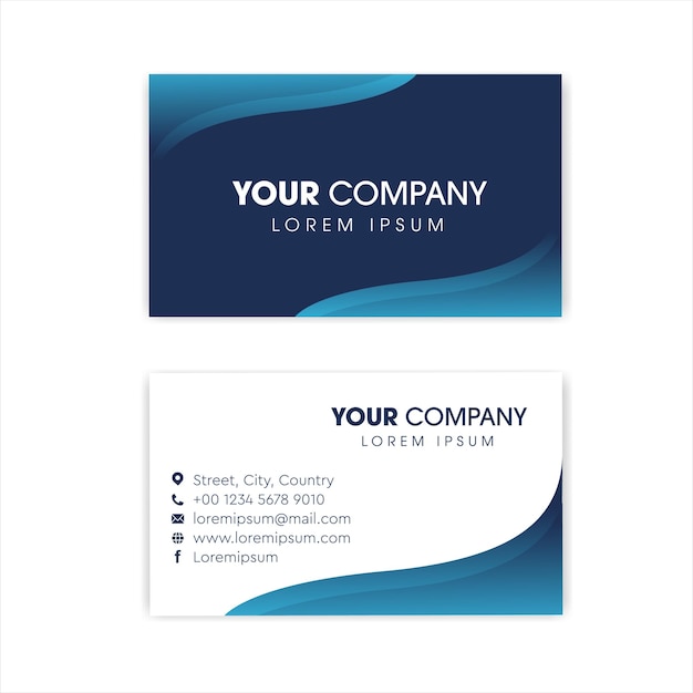 Business card abstract vector design