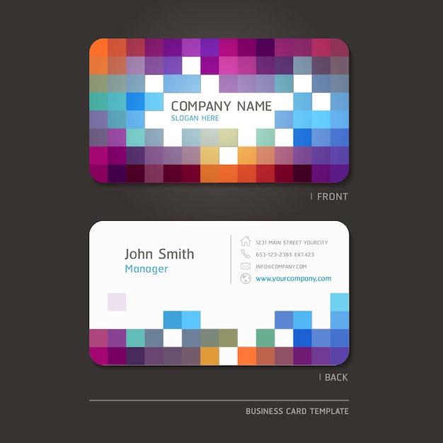 Vector business card abstract