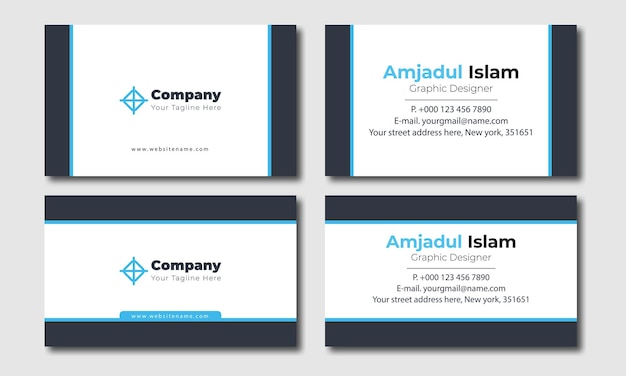 Vector a business card for amritsar island