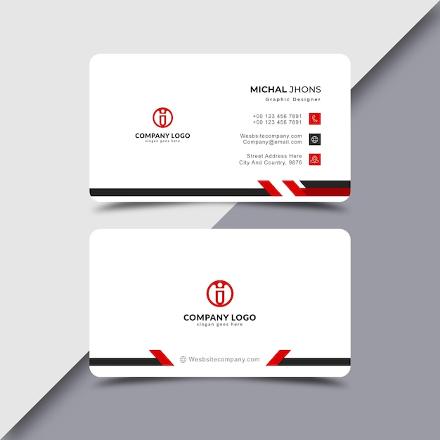 Business card banner template