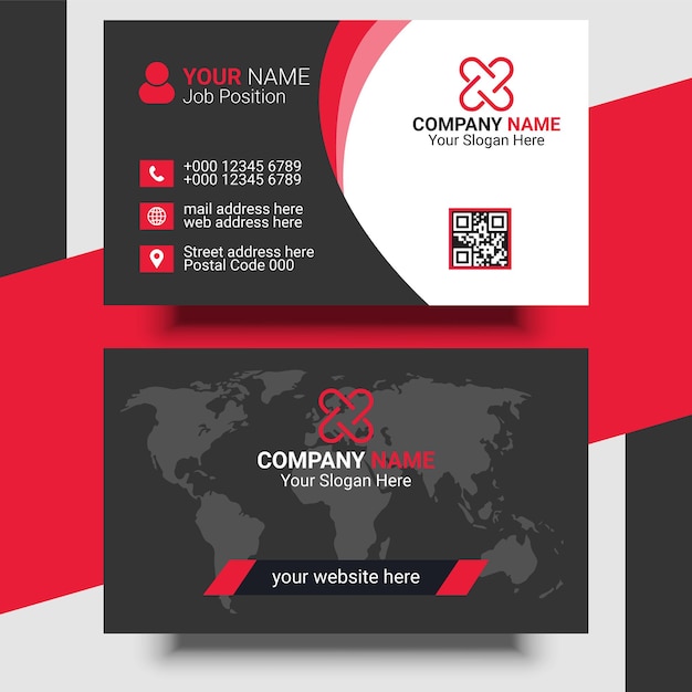 A business card for a company called company name.