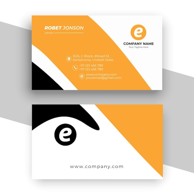 A business card for a company called company.