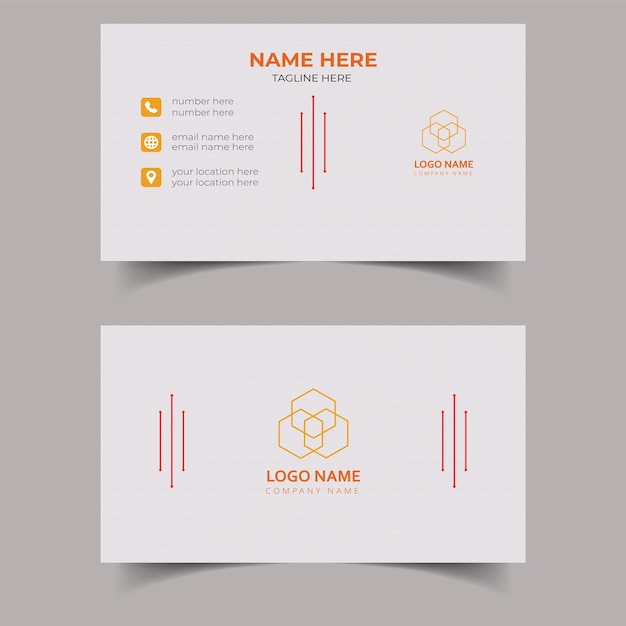 A business card for a company called logo