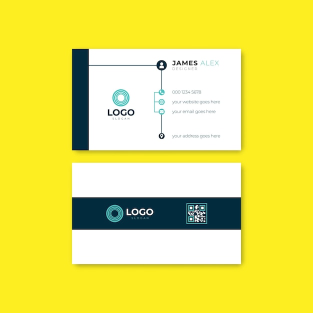 A business card for a company called the logo.