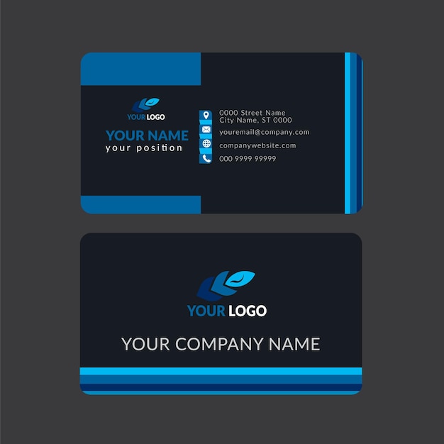 Vector a business card for a company called your name.