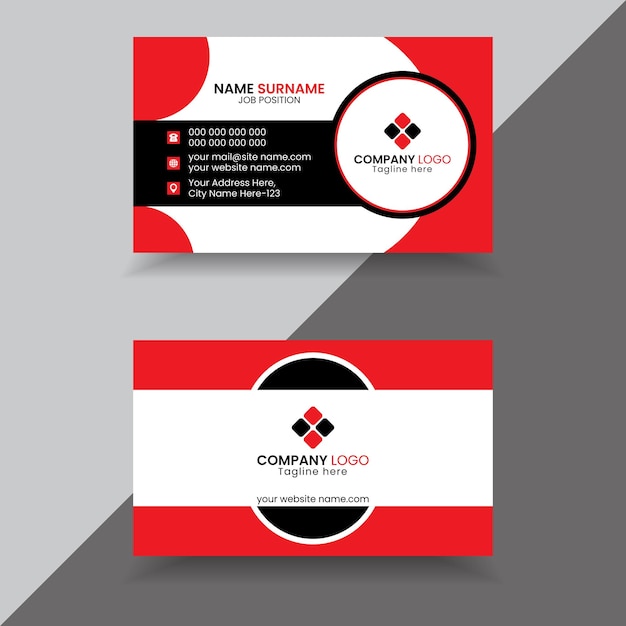 A business card for company company called company logo